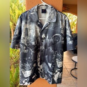 WOW!  RARE Michael Jordan #23 Flight Buttoned down Graphic Shirt Men’s SZ M